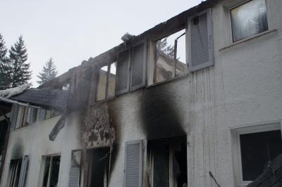 TAGBILDER! Wolfach-Kirnbach: Vollbrand eines Ferien-und Freizeitheim Moosenmaettle